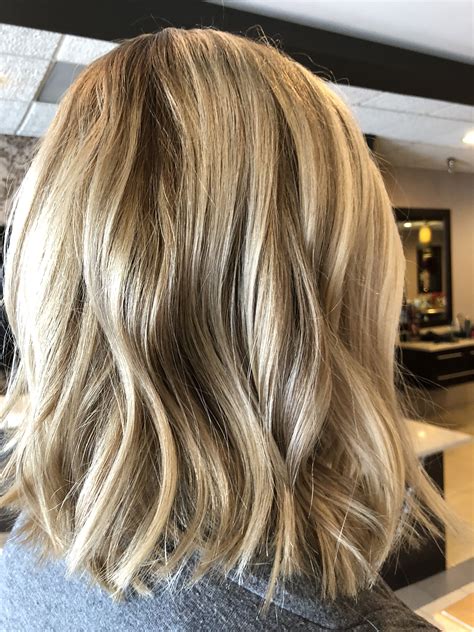 heavy highlighted blonde hair|blonde highlights medium length hair.